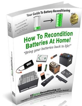 EZ Battery Reconditioning (How To Recondition Batteries At Home) ebook cover